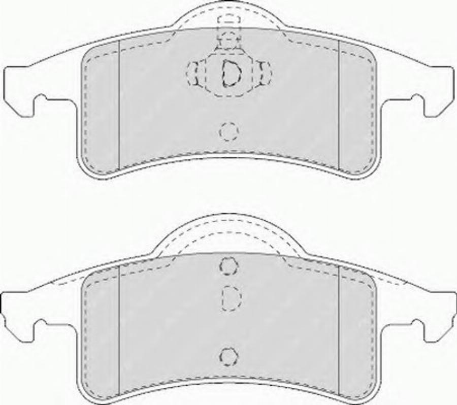 Ferodo FSL1524 - Комплект спирачно феродо, дискови спирачки vvparts.bg