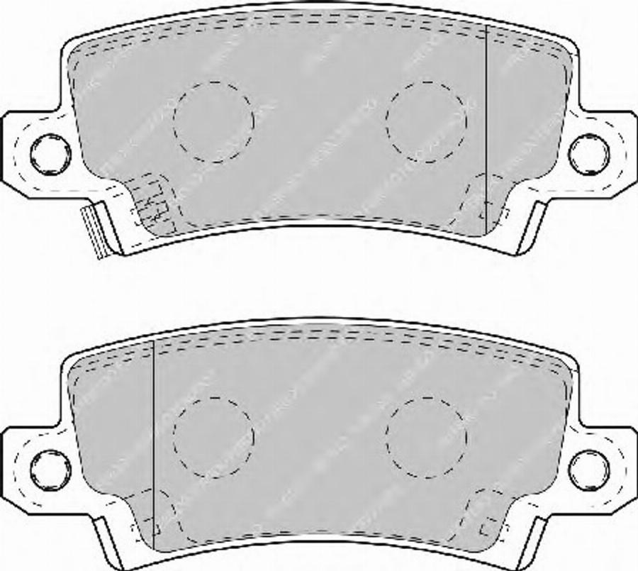 Ferodo FSL1574 - Комплект спирачно феродо, дискови спирачки vvparts.bg