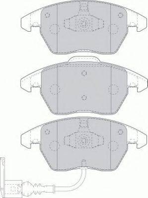 Ferodo FSL1641 - Комплект спирачно феродо, дискови спирачки vvparts.bg