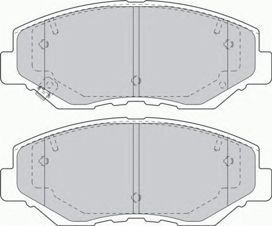 Ferodo FSL1658 - Комплект спирачно феродо, дискови спирачки vvparts.bg