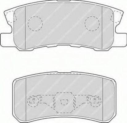 Ferodo FSL1604 - Комплект спирачно феродо, дискови спирачки vvparts.bg