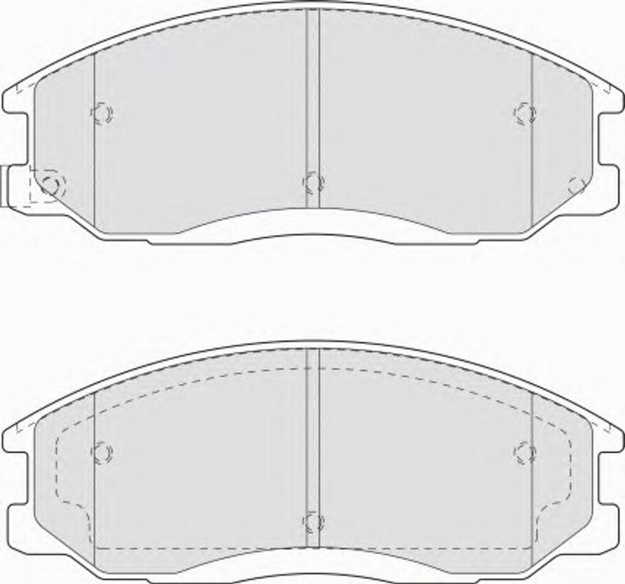 Ferodo FSL1605 - Комплект спирачно феродо, дискови спирачки vvparts.bg