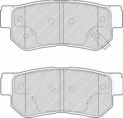 Ferodo FSL1606 - Комплект спирачно феродо, дискови спирачки vvparts.bg