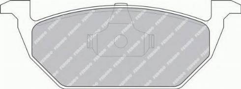 Ferodo FSL1094 - Комплект спирачно феродо, дискови спирачки vvparts.bg