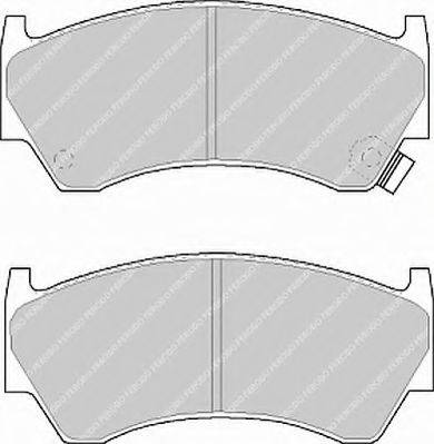 Ferodo FSL1091 - Комплект спирачно феродо, дискови спирачки vvparts.bg