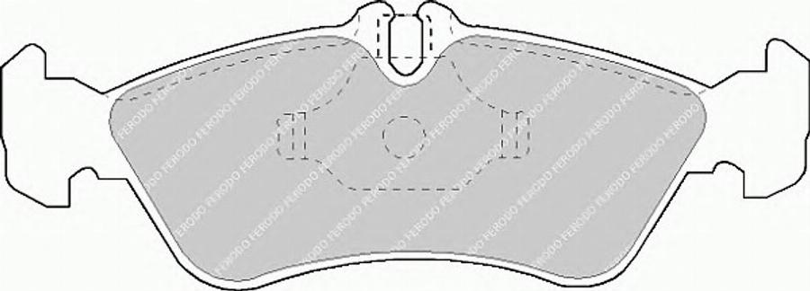 Ferodo FSL1045 - Комплект спирачно феродо, дискови спирачки vvparts.bg