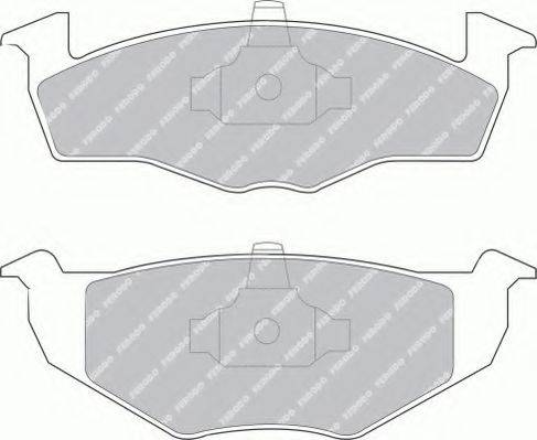 Ferodo FSL1054 - Комплект спирачно феродо, дискови спирачки vvparts.bg