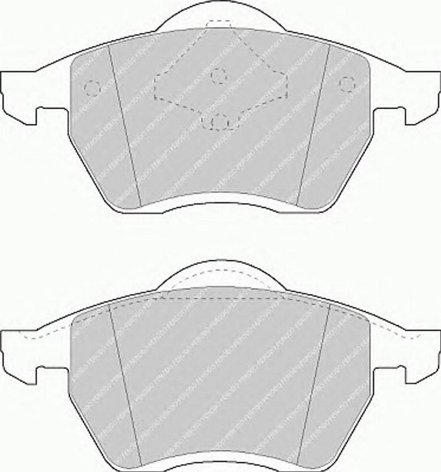 Ferodo FSL1055 - Комплект спирачно феродо, дискови спирачки vvparts.bg