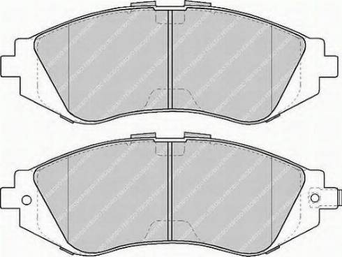 Ferodo FSL1116 - Комплект спирачно феродо, дискови спирачки vvparts.bg