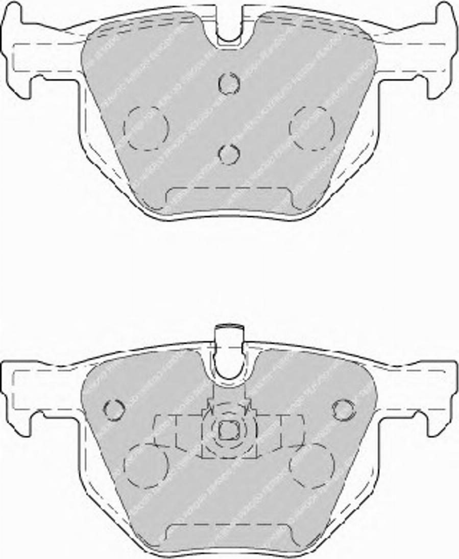 Ferodo FSL1808 - Комплект спирачно феродо, дискови спирачки vvparts.bg