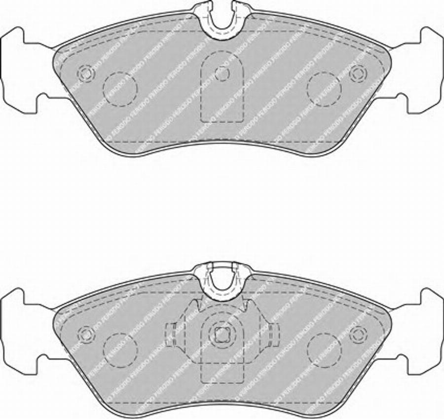 Ferodo FSL1876 - Комплект спирачно феродо, дискови спирачки vvparts.bg