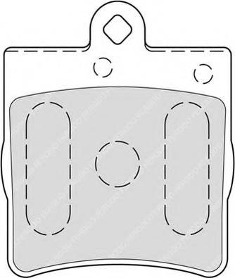 Ferodo FSL1311 - Комплект спирачно феродо, дискови спирачки vvparts.bg