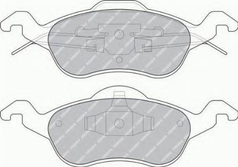 Ferodo FSL1318 - Комплект спирачно феродо, дискови спирачки vvparts.bg