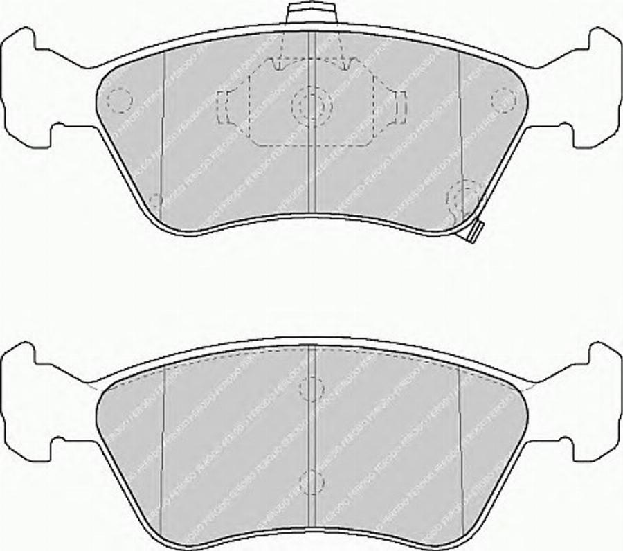 Ferodo FSL1321 - Комплект спирачно феродо, дискови спирачки vvparts.bg