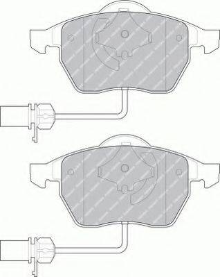 Ferodo FSL1323 - Комплект спирачно феродо, дискови спирачки vvparts.bg