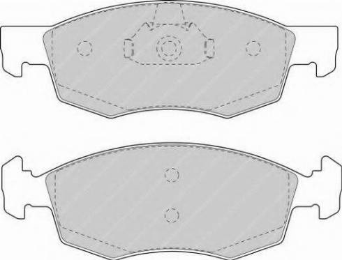 Ferodo FSL1376 - Комплект спирачно феродо, дискови спирачки vvparts.bg