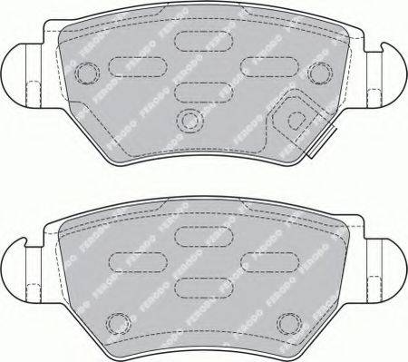 Ferodo FSL1294 - Комплект спирачно феродо, дискови спирачки vvparts.bg