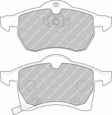 Ferodo FSL1295 - Комплект спирачно феродо, дискови спирачки vvparts.bg