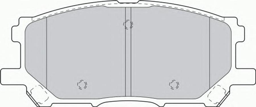 Ferodo FSL1715 - Комплект спирачно феродо, дискови спирачки vvparts.bg