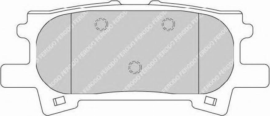 Ferodo FSL1731 - Комплект спирачно феродо, дискови спирачки vvparts.bg