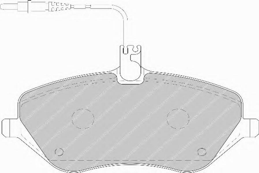 Ferodo FSL1726 - Комплект спирачно феродо, дискови спирачки vvparts.bg