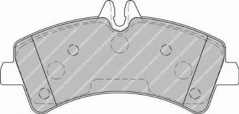 Ferodo FSL1779 - Комплект спирачно феродо, дискови спирачки vvparts.bg