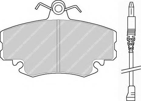 Ferodo FSL845 - Комплект спирачно феродо, дискови спирачки vvparts.bg