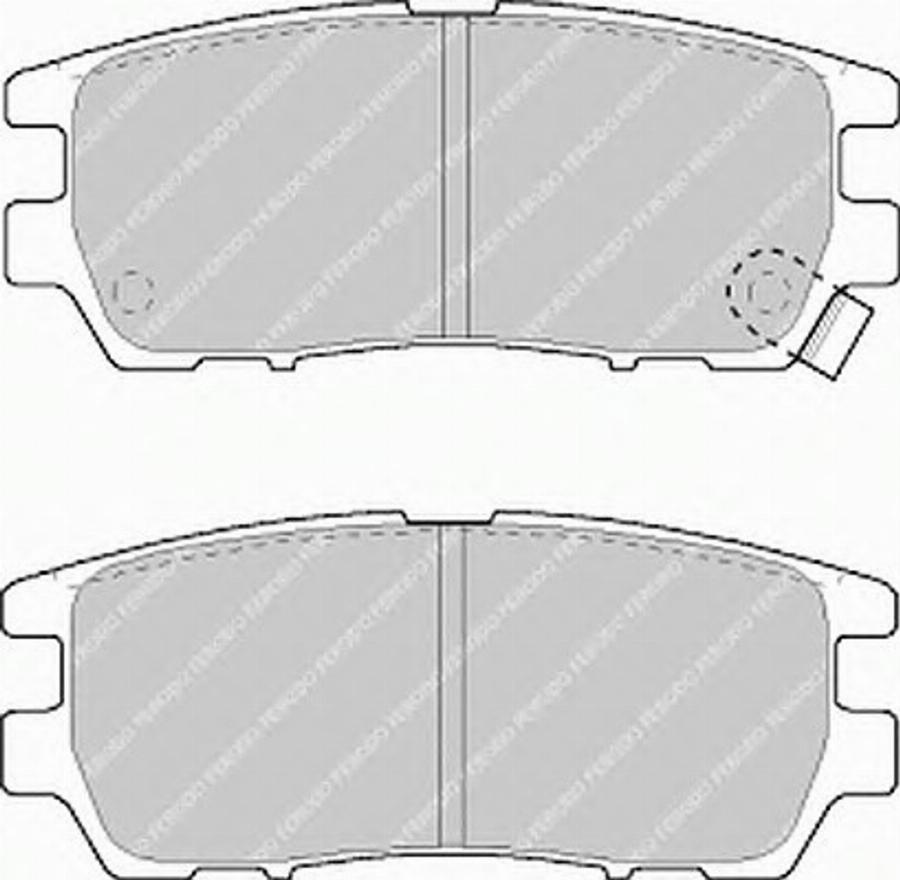 Ferodo FSL804 - Комплект спирачно феродо, дискови спирачки vvparts.bg