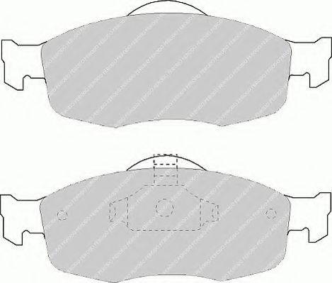 Ferodo FSL884 - Комплект спирачно феродо, дискови спирачки vvparts.bg