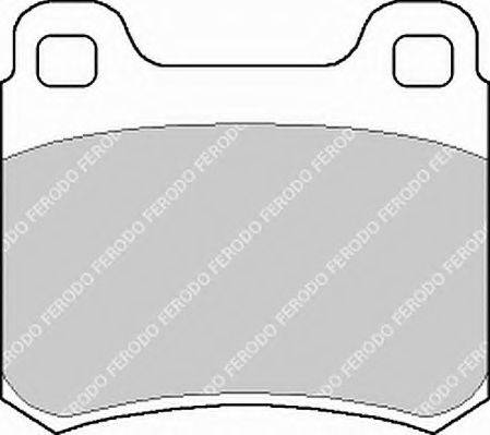 Ferodo FSL328 - Комплект спирачно феродо, дискови спирачки vvparts.bg