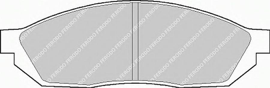 Ferodo FSL208 - Комплект спирачно феродо, дискови спирачки vvparts.bg