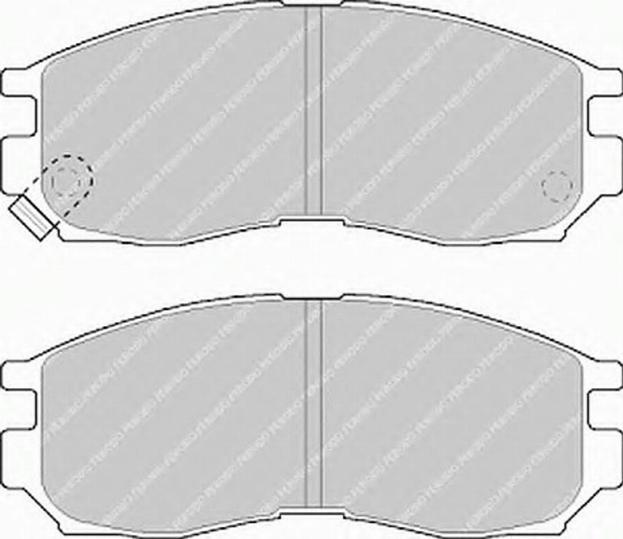 Ferodo FSL764 - Комплект спирачно феродо, дискови спирачки vvparts.bg