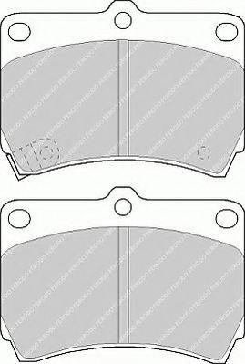 Ferodo FSL715 - Комплект спирачно феродо, дискови спирачки vvparts.bg