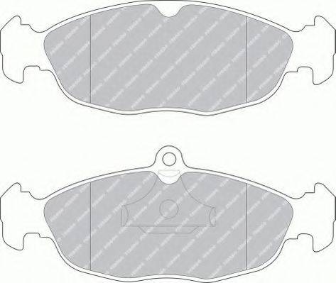 Ferodo FSL732 - Комплект спирачно феродо, дискови спирачки vvparts.bg