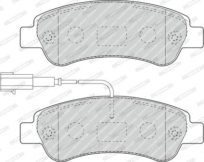 Ferodo FVR4910 - Комплект спирачно феродо, дискови спирачки vvparts.bg