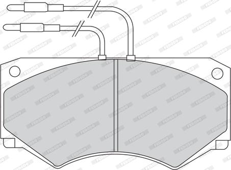 Ferodo FVR492 - Комплект спирачно феродо, дискови спирачки vvparts.bg