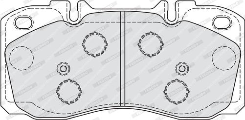 Ferodo FVR4038 - Комплект спирачно феродо, дискови спирачки vvparts.bg