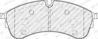 Ferodo FVR5105 - Комплект спирачно феродо, дискови спирачки vvparts.bg