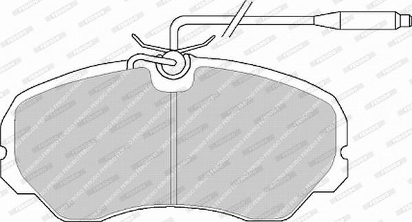 Ferodo FVR510 - Комплект спирачно феродо, дискови спирачки vvparts.bg