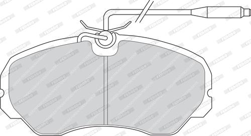 Ferodo FVR510 - Комплект спирачно феродо, дискови спирачки vvparts.bg