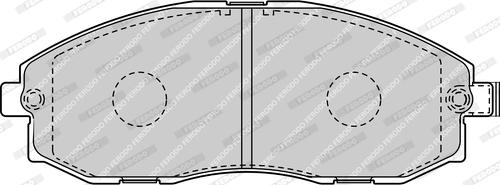 Ferodo FVR1498-D - Комплект спирачно феродо, дискови спирачки vvparts.bg