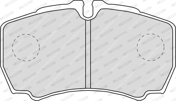 Ferodo FVR1405 - Комплект спирачно феродо, дискови спирачки vvparts.bg