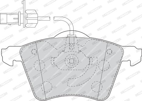 Ferodo FVR1484 - Комплект спирачно феродо, дискови спирачки vvparts.bg