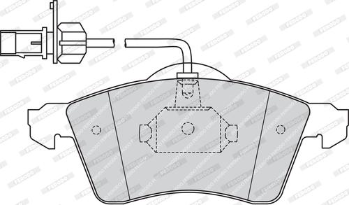 Ferodo FVR1518 - Комплект спирачно феродо, дискови спирачки vvparts.bg