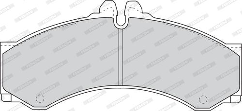 Ferodo FVR1043 - Комплект спирачно феродо, дискови спирачки vvparts.bg