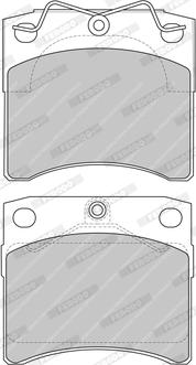 Ferodo FVR1131 - Комплект спирачно феродо, дискови спирачки vvparts.bg