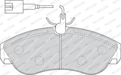 Ferodo FVR1397 - Комплект спирачно феродо, дискови спирачки vvparts.bg