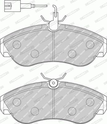 Ferodo FVR1397 - Комплект спирачно феродо, дискови спирачки vvparts.bg