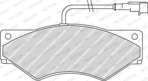 Ferodo FVR1350 - Комплект спирачно феродо, дискови спирачки vvparts.bg