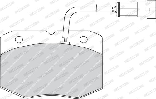 Ferodo FVR1352 - Комплект спирачно феродо, дискови спирачки vvparts.bg